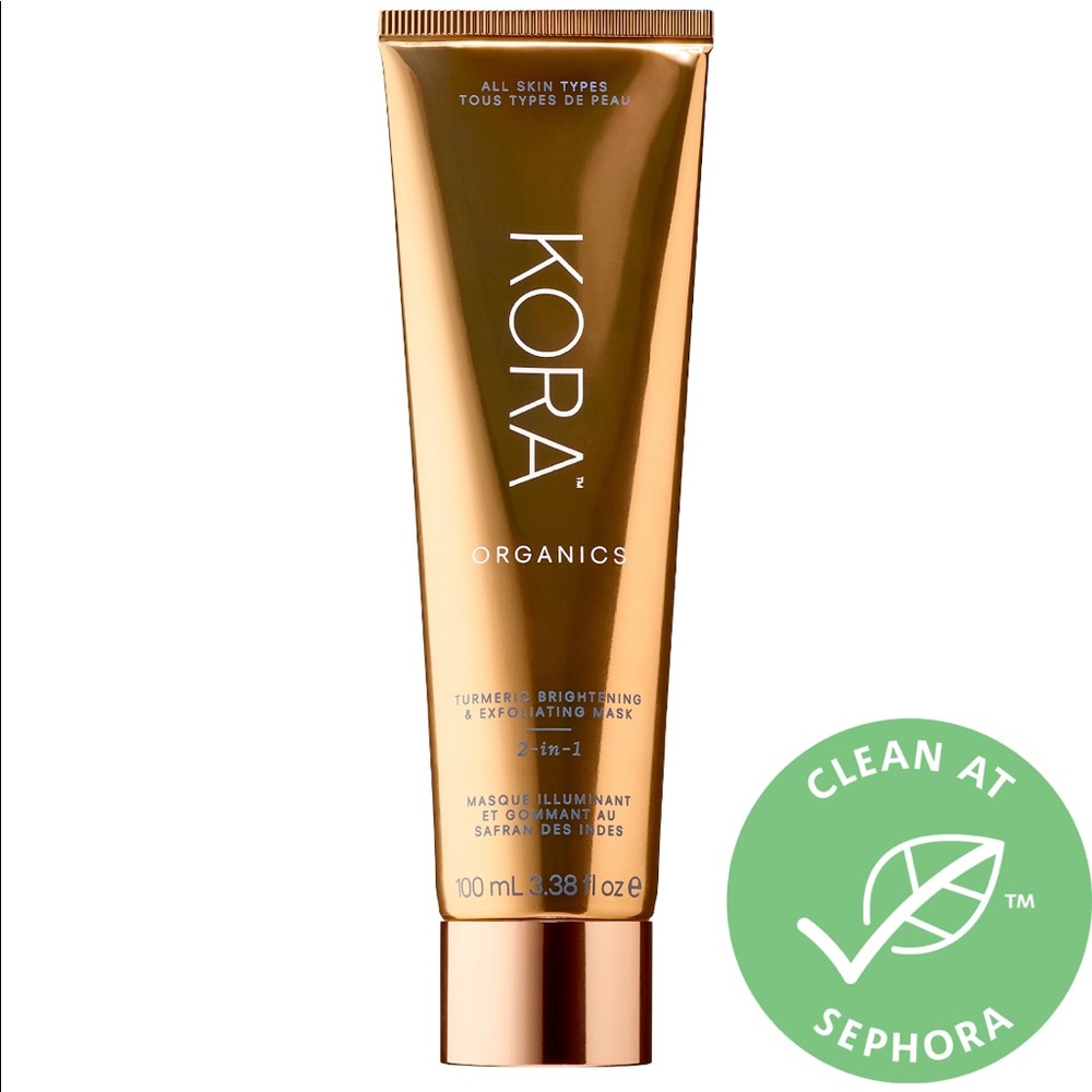 Kora Organics Turmeric Brightening & Exfoliating Mask — Gold